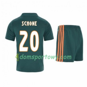 Koszulka Ajax Amsterdam Lasse Schöne 20 Dziecięcy Wyjazdowe Koszulki Piłkarskie 2019-2020 Krótki Rękaw